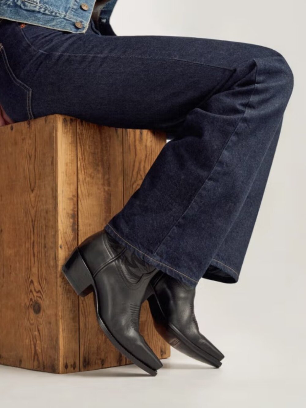 Tecovas The Annie Midnight Calfskin Cowgirl Boot - Picture 2 of 7